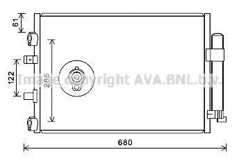 Конденсатор, кондиціонер AVA COOLING FDA5484D (фото 1)