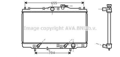 Радіатор охолодження HONDA ACCORD V (AVA) AVA COOLING HD2071