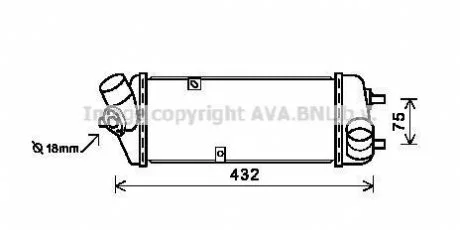 Интеркулер AVA COOLING HY4235