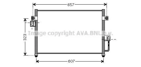 Радиатор кондиционера Hyundai Terracan (01-) AVA AVA COOLING HY5134
