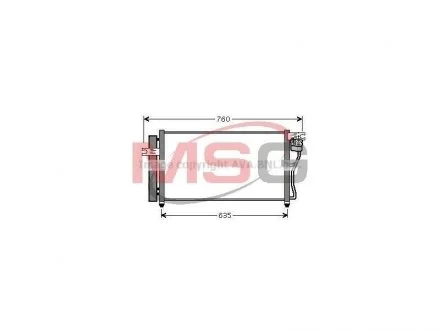 Конденсатор кондиционера HYUNDAI Accent 05- (AVA) AVA COOLING HY5178D