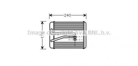 Радиатор отопителя Hyundai Grandeur 98-/Sonata 99-/Kia Optima/Magentis 00-(Ava) AVA COOLING HY6119 (фото 1)