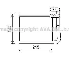Радиатор обогревателя (выр-во AVA) AVA COOLING HY6393