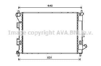 Радіатор охолодження двигуна Hyundai Elantra (11-15), I30 (12-)/KIA Ceed (12-18), Cerato (13-) AVA AVA COOLING HYA2335