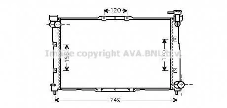 Радиатор (Ava) AVA COOLING KA2039