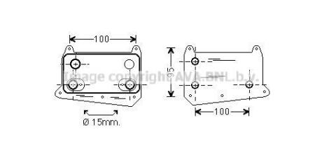 Охолоджувач оливи AVA COOLING MS3552 (фото 1)