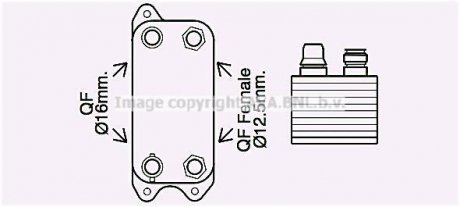 Охолоджувач оливи AVA COOLING MS3686 (фото 1)