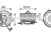 Вентилятор обігрівача салону Mercedes-Benz E-class (W210) (96-03) auto AC (MS8621) AVA