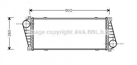 Интеркулер MB SPRINTER 2.9TD 95- (AVA) AVA COOLING MSA4217