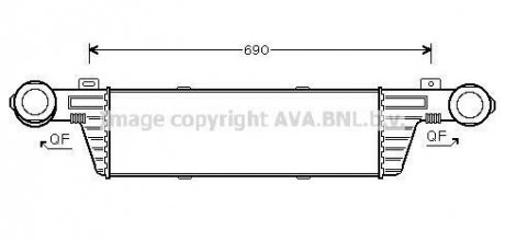 Интеркулер AVA COOLING MSA4315