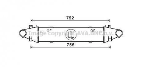 Интеркулер AVA COOLING MSA4556