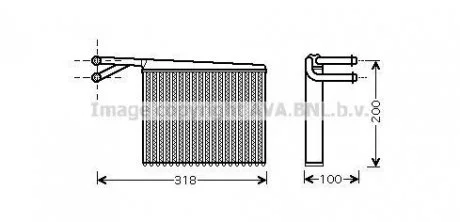 Радиатор двигателя AVA COOLING MSA 6372