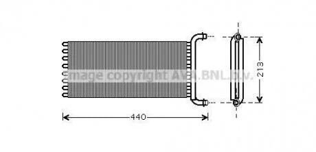 Теплообмінник, опалення салону AVA COOLING MSA6441