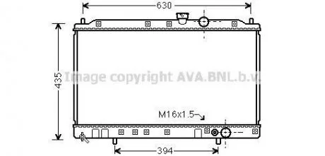 MITSUBISHI LANCER 5/96- Радиатор 1.6 -12/93 [OE. MB 660562] AVA COOLING MT 2064