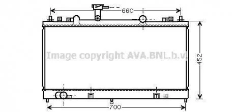 Радиатор 2.0CiTD (+/-AC) [OE. RF5C-15-200] AVA COOLING MZ 2164