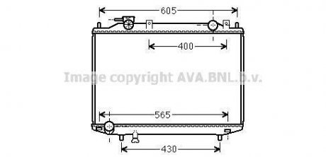 Радіатор, Система охолодження двигуна AVA COOLING MZ2235 (фото 1)