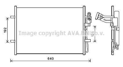 Радіатор кодиціонера AVA COOLING MZ5281D