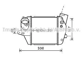 Интеркулер AVA COOLING MZA 4243