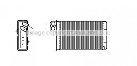 Радиатор печки +/-A +/-AC [OE. 6448.J6] AVA COOLING PE 6233