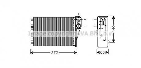 Теплообменник, отопление салона AVA COOLING PEA6292