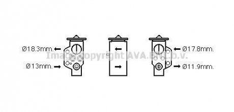 Розширювальний клапан AVA COOLING PR1076