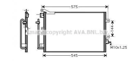Радіатор кодиціонера AVA COOLING RT5417D