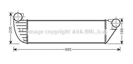 Інтеркулер ESPACE4/LAGUNA2 TD 05- (вир-во AVA) AVA COOLING RTA4397