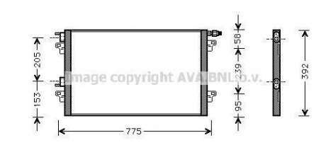 Конденсатор, кондиціонер AVA COOLING RTA5280 (фото 1)