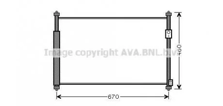 Конденсор кондиционера GR VITARA 16i/19i/19D 05- (AVA) AVA COOLING SZ5108D