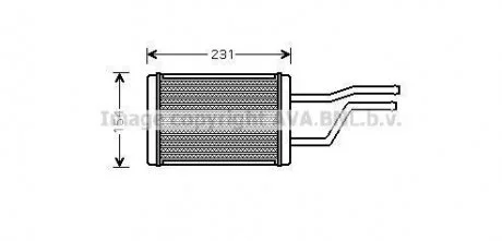 Фото радиатор отопителя салона Toyota Hiace IV 98>05, Hiace V 05>19 AVA AVA COOLING TO6326 Радиатор отопителя салона Toyota Hiace IV 98>05, Hiace V 05>19 AVA AVA COOLING TO6326