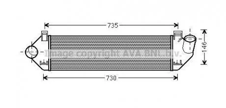 Интеркулер AVA COOLING VOA4134