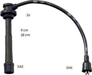 Комплект кабелів запалювання BERU ZEF1636 (фото 1)