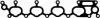Прокладка колектора впуск Eclipse 95-99/Galant 96-04 2.4 GDI MG9586