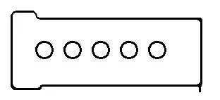 Комплект прокладок клапанной крышки MB W202, W210 E250D -00 BGA RK6332