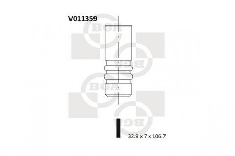 Клапан двигуна BGA V011359