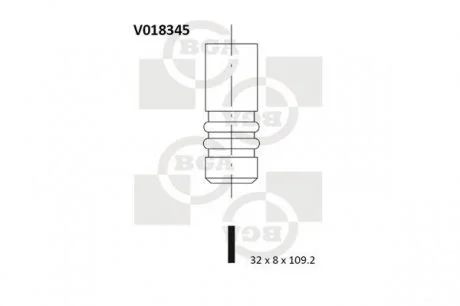 Клапан двигателя BGA V018345