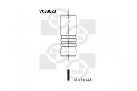 Клапан головки блока цилиндров двигателя BGA V033023
