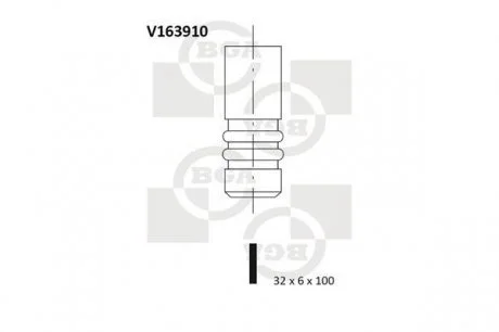 Клапан впускний BMW 1 3 X1 X3 Z4 BGA V163910