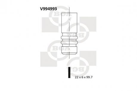 Выпускной клапан BGA V994993