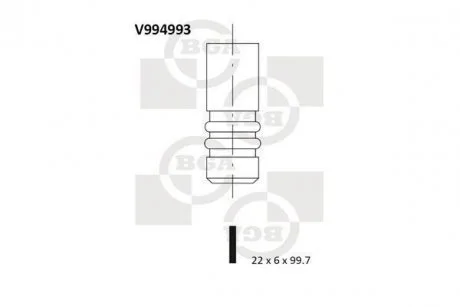 Выпускной клапан BGA V994993
