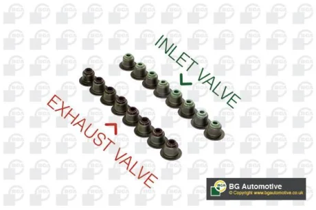 Сальник клапана (впуск/випуск) (к-кт/24шт) Galant/Pajero/Santa Fe I 2.0-3.8 92- BGA VK4394