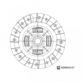 Диск зчеплення BLUE PRINT ADM53137 (фото 1)