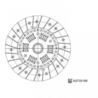 Диск зчеплення BLUE PRINT ADT33190 (фото 1)