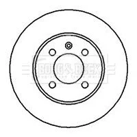 - Диск гальмівний (2 шт) Seat.inca.VW Passat 88- BORG & BECK BBD4037
