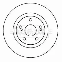 - Диск гальмівний (2 шт) Toyota Rav 4 III 06- BORG & BECK BBD4606
