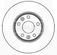 - Диск гальмівний (2 шт) Renault Kangoo 10/08- BORG & BECK BBD5163