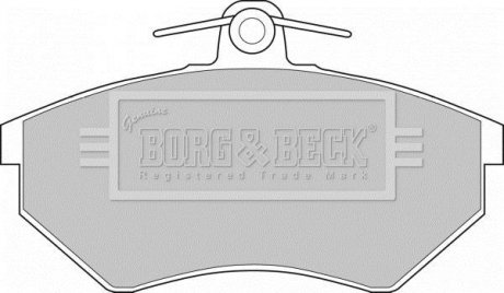 - Гальмівні колодки до дисків Audi/Seat/VW 91- BORG & BECK BBP1406 (фото 1)
