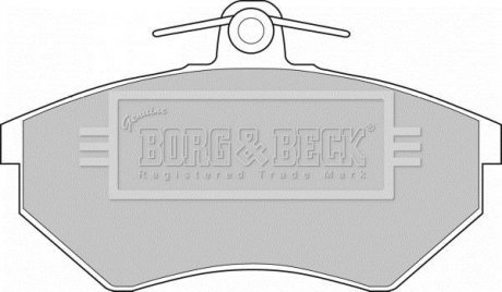 - Гальмівні колодки до дисків Seat (F) R90 approved BORG & BECK BBP1427 (фото 1)