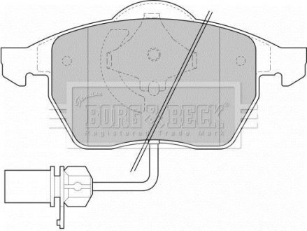 - Гальмівні колодки до дисків Audi A4/A6 VW Golf/Pas 94-04 BORG & BECK BBP1447 (фото 1)