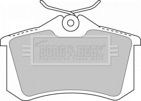 Колодки дискового тормоза BORG & BECK BBP1512 (фото 1)